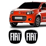 Kit 2 Adesivos Emblema Fiat Novo