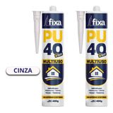 Kit 2 Adesivos Pu 40 Selante Poliuretano Multiuso 400g Fixa
