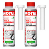 Kit 2 Aditivos Limpeza Gasolina Motul Valve Injector Clean