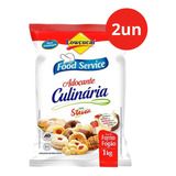 Kit 2 Adoçante Culinária Lowçucar Com Stevia 1kg