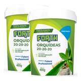 Kit 2 Adubo Forth Orquideas Manutençao 20 20 20 Peters 400g