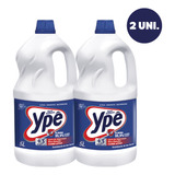 Kit 2 Água Sanitária Ypê Galão 5 Litros Cloro Ativo Limpeza