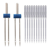 Kit 2 Agulha Dupla 100 Agulha Máquina Costura Doméstica