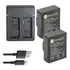 Kit 2 Ahdbt-201  + Carregador Duplo Gopro Hero 3  3+ Go Pro