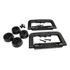 Kit 2 Alça P Caixa De Som + 4 Pezinho Emborrachado Grande 
