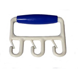 Kit 2 Alça Porta Sacola Suporte Para Levar Saquinhos Cor Branco azul