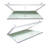 Kit 2 Alçapão Forro Drywall Tampa Gesso Click 40x40 60x60