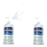 Kit 2 Álcool Gel 70 1 Kg Asseptgel Com Sistema Pump
