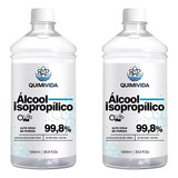 Kit 2 Alcool Isopropílico 99 8 1l Limpeza Placa Eletrônica
