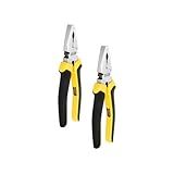 Kit 2 Alicate Universal Profissional Cabo Emborrachado 8 Pol 22cm