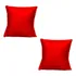 Kit 2 Almofada 42cm Fofinha Decoração Suede Azul Turquesa Cor Vermelho