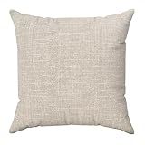 Kit 2 Almofadas Cheias 45x45 Linho Delux Bege Decoração Sala Sofá Quarto