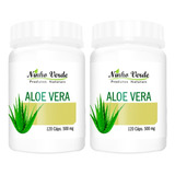 Kit 2 Aloe Vera 500mg 120 Cápsulas Ninho Verde