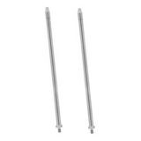 Kit 2 Alongador De Antena Px 40 Cm Caminhao Cromado