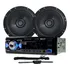 Kit 2 Alto Falantes 6 Pol Bomber + Radio Roadstar Com Antena