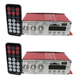 Kit 2 Amplificadores Módulo Receiver Som Ambiente Mp3 Radio