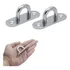Kit 2 Anel Base Olhal Gancho Parede Teto Aço Inox 8mm 400kg