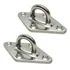 Kit 2 Anel Base Olhal Gancho Parede Teto Aço Inox Cap 175kg