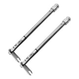 Kit 2 Antena Corta Pipa Cerol Retrovisor Inox Esportiva Moto
