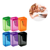 Kit 2 Apontador Escolar Bloco 40 Deposito Leo leo Retangular