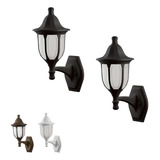Kit 2 Arandela Externa Colonial Luminária Vintage Preto 431 127v 220v