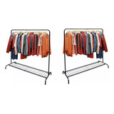 Kit 2 Arara Cabideiro Roupa Sapateira Grande Largura 126 Cm