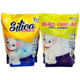 Kit 2 Areia Para Gatos Sílica Premium 1 5kg Fina E Grossa