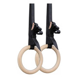 Kit 2 Argolas De Suspensão Olímpica Madeira Academia Full