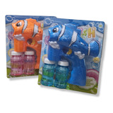Kit 2 Arminha De Sabão Bolha Peixe Nemo Infantil C Som Cor Laranja E Azul