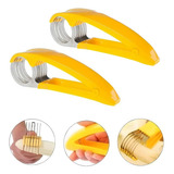 Kit 2 Aro Fatiador Cortador Frutas Banana Legume Pepino Inox