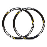 Kit 2 Aros Rodas 26 32f V maxx Preto Dh Freio Disco Vzan