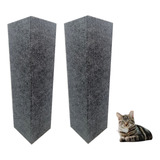 Kit 2 Arranhador Gato Canto De Parede Dicospet Cinza 55cm