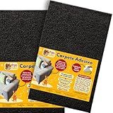 Kit 2 Arranhadores Adesivos - Protetor Para Sofá- Cama E Móveis - Carpete Premium - Evite Arranhões -Preto-