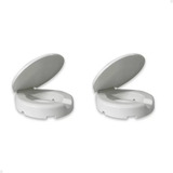 Kit 2 Assento Vaso Elevado 7 5 Tampa P Idosos E Deficientes