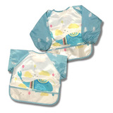 Kit 2 Babador Blw Introdução Alimentar Impermeável Baleia