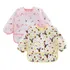 Kit 2 Babadores Bebê Manga Longa Impermeável Alce Flamingo Cor Amarelo Alce E Flamingo Tamanho Un