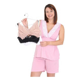 Kit 2 Baby Doll 3 Sutia De Amamentação Gestante Conforto