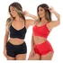 Kit 2 Baby Doll Top Short Sensual Sexy Curto Pijama Feminino