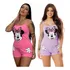 Kit 2 Baby Dolls Short Blusa Estampado Mãozinha Personagem