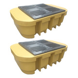 Kit 2 Bacias De Contenção Para Ibc 1000 Litros Amarelo