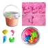 Kit 2 Balde De Areia Magica Cinética + Pçs Brincar Crianças