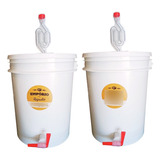 Kit 2 Baldes Fermentadores 20l C Tampa torneira airlock