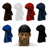 Kit 2 Bandana Durag Dureg Cores Variadas Rap Waves Cor Preto E Vinho