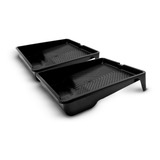 Kit 2 Bandeja De Plástico P Pintor Grande Preta 37cmx30cm