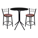Kit 2 Banqueta Baixa Imperial Mesa Bistrô Cozinha Bares