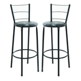 Kit 2 Banquetas Alta 3 Arames Para Casa Cozinha Bar