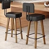 Kit 2 Banquetas Alta Para Balcão Bancada área Gourmet Cozinha Industrial 70cm Do Assento Ao Chão Preto 