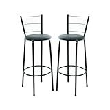 Kit 2 Banquetas Altas Com Encosto 3 Arames Design Moderno