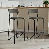 Kit 2 Banquetas Altas Cozinha Balcão 1747 Carraro Preto