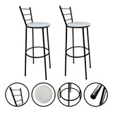 Kit 2 Banquetas Bancos Altos Bistrô Bar Cozinha Gourmet